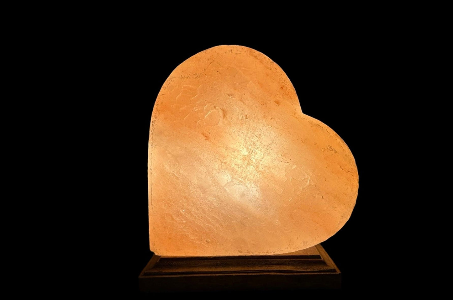 Natural Himalayan Salt Lamp - Heart Shaped Crystal Lamp for Home Décor & Wellness