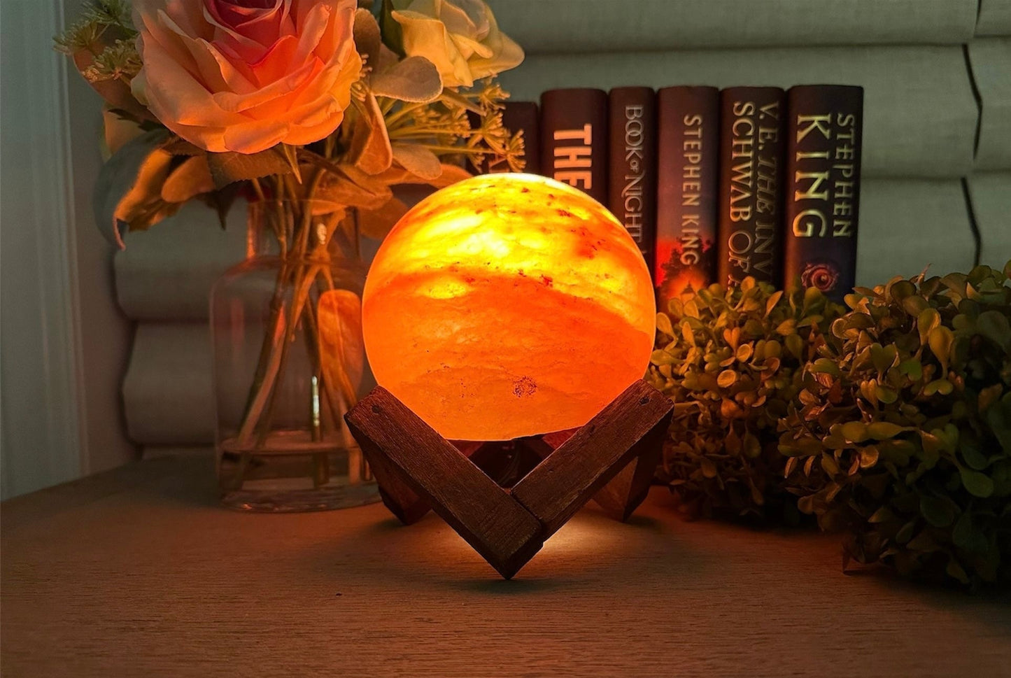 Natural Himalayan Salt Lamp - Handcrafted Crystal Light for Home Decor & Wellness