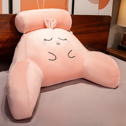 Cuddle Cushion: Ergonomic Reading Pillow for Back Support, Washable, Adjustable for Beds & Sofas