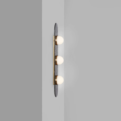 Modern Glass Wall Sconce Light Fixture for Living Room, Bedroom, and Hallway Decor