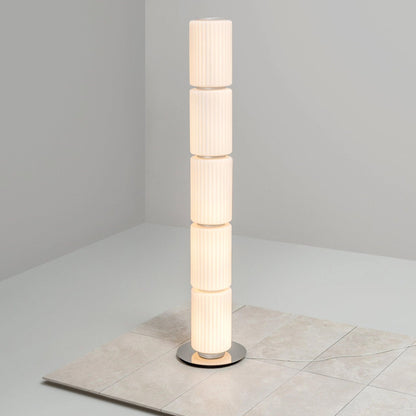 Modern Milk White Glass Floor Lamp for Living Room, Bedroom, and Home Decor