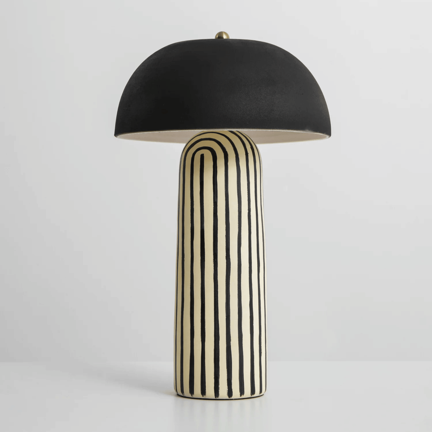 Striped Ceramic Table Lamp for Living Room, Bedroom, Home Decor, Modern Lighting