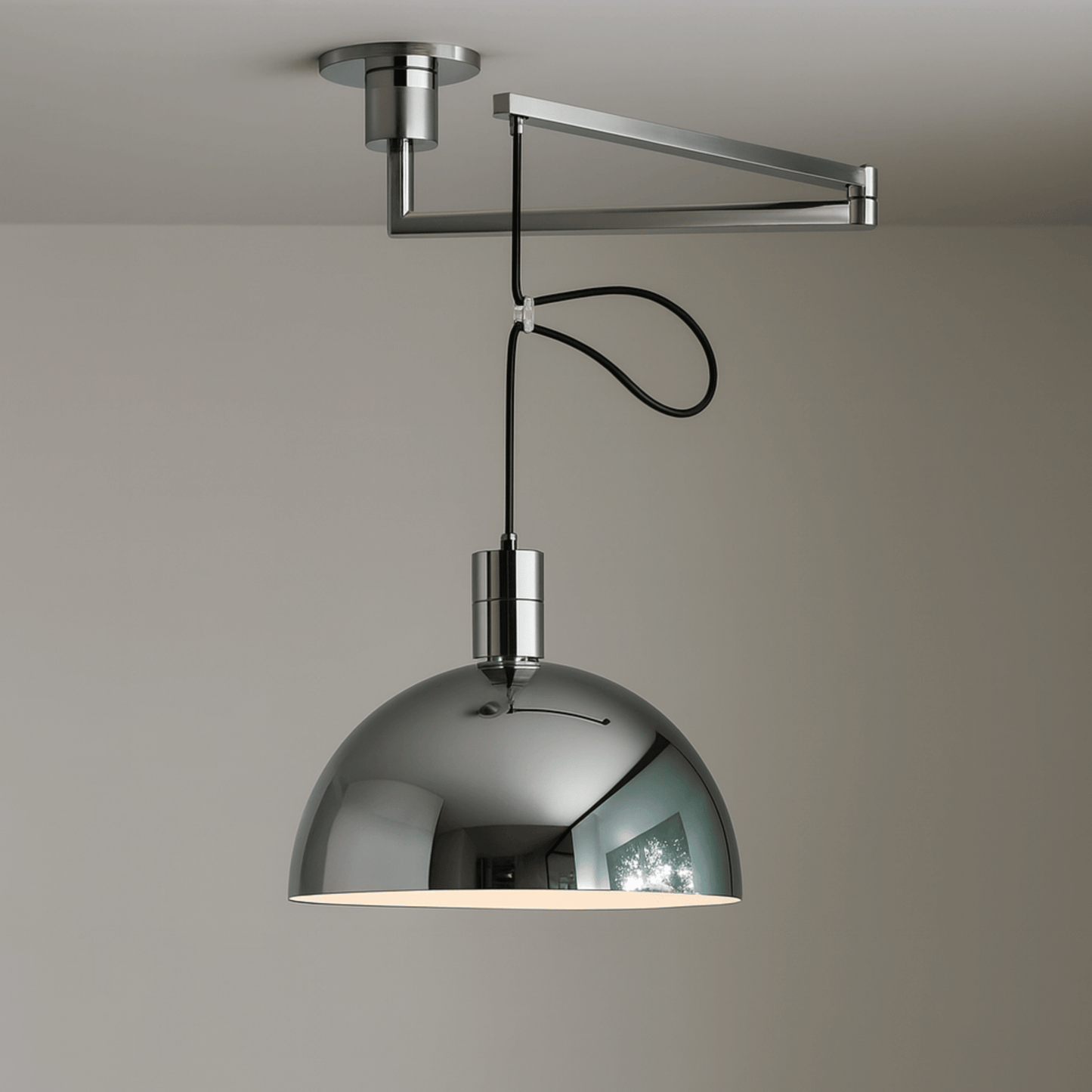 Adjustable Swing-Arm Pendant Light for Kitchen, Dining, or Living Room - Modern Ceiling Fixture