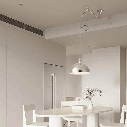 Adjustable Swing-Arm Pendant Light for Kitchen, Dining, or Living Room - Modern Ceiling Fixture