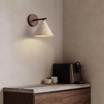 Travertine Wall Sconce Light Fixture for Home Decor - Modern Indoor Lighting