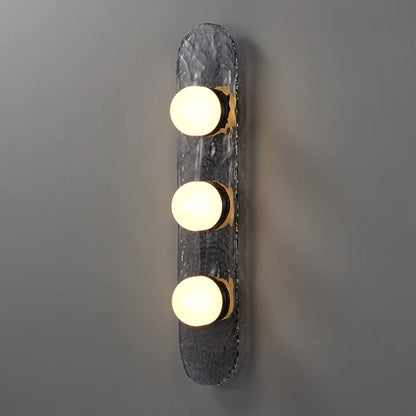 Modern Glass Wall Sconce Light Fixture for Living Room, Bedroom, and Hallway Decor