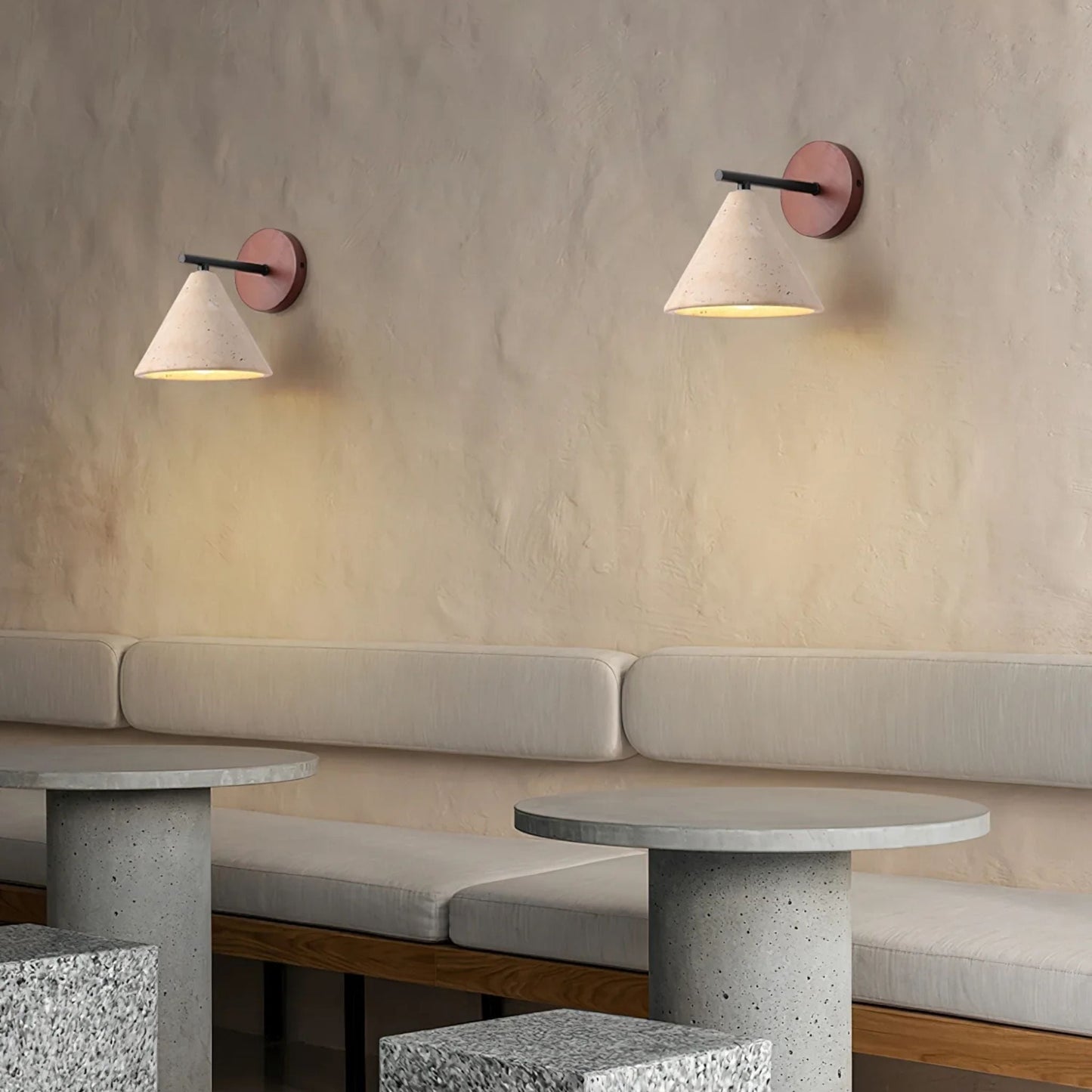 Travertine Wall Sconce Light Fixture for Home Decor - Modern Indoor Lighting