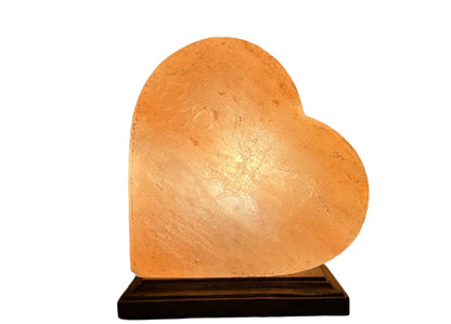Natural Himalayan Salt Lamp - Heart Shaped Crystal Lamp for Home Décor & Wellness