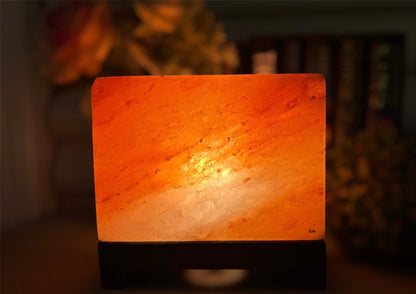 Natural Himalayan Salt Lamp - Rectangle Shape for Home Decor & Wellness