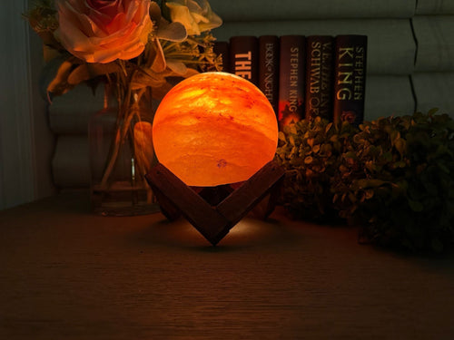 Natural Himalayan Salt Lamp - Handcrafted Crystal Light for Home Decor & Wellness