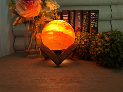 Natural Himalayan Salt Lamp - Handcrafted Crystal Light for Home Decor & Wellness