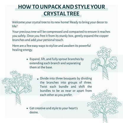 Citrine Tree Night Lamp - Golden Wealth Decor for Home and Office, Feng Shui Gift