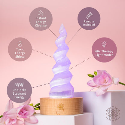 Selenite Flame Night Lamp - Healing Crystal Light for Home Decor and Meditation