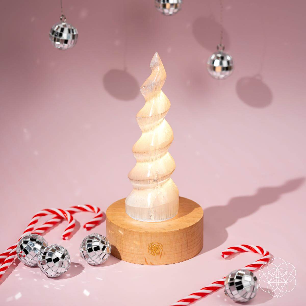 Selenite Flame Night Lamp - Healing Crystal Light for Home Decor and Meditation