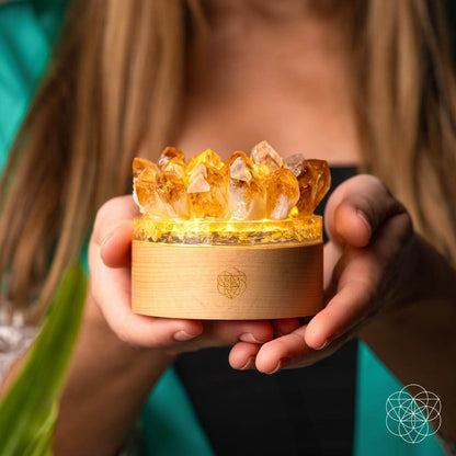 Luxury Midas Citrine Night Lamp - Elegant Home Decor for Living Room & Bedroom